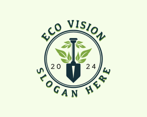 Eco Garden Shovel logo design