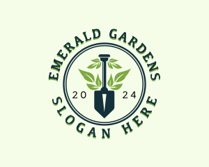 Eco Garden Shovel logo design