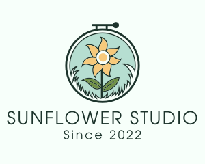 Sunflower - Sunflower Plant Handicraft logo design