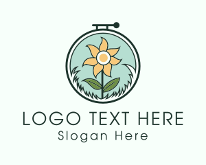 Sunflower Plant Handicraft Logo