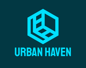 Urban Construction Cube logo design