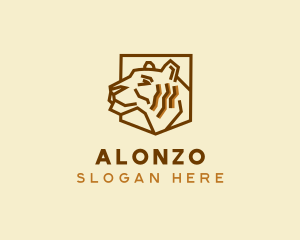 Wildlife Tiger Zoo logo design