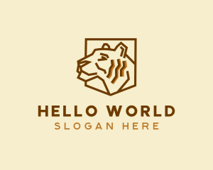 Wildlife Tiger Zoo logo design