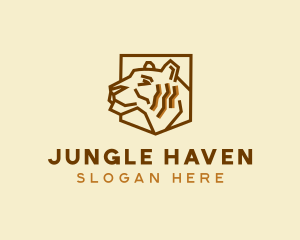 Wildlife Tiger Zoo logo design