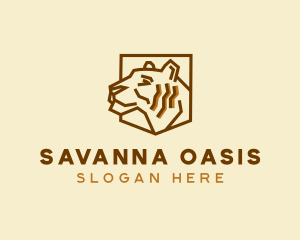 Savanna - Wildlife Tiger Zoo logo design