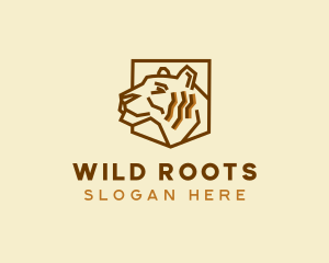 Wildlife Tiger Zoo logo design