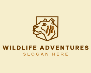 Wildlife Tiger Zoo logo design