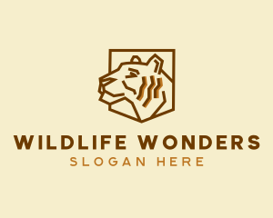 Wildlife Tiger Zoo logo design