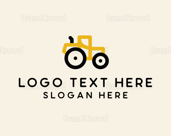 Construction Tractor Machinery Logo