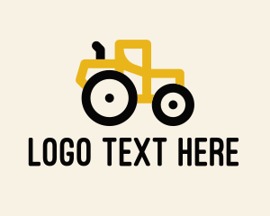 Mine - Construction Tractor Machinery logo design