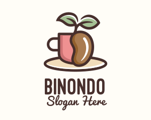 Agricultural - Coffee Bean Plant logo design