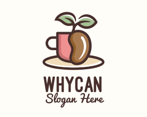 Coffee Farm - Coffee Bean Plant logo design