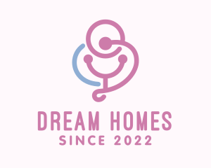 Woman - Childcare Pediatric Center logo design