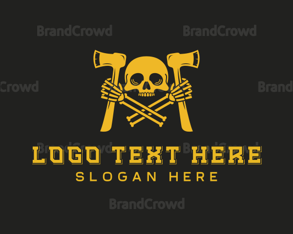 Skull Axe Weaponry Logo