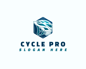 Biking - Helmet Bike Bicycle logo design