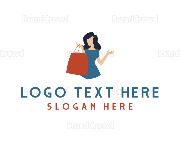 Woman Retail Bag Logo