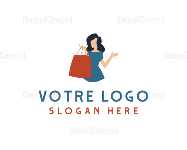 Woman Retail Bag Logo