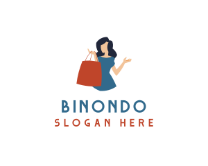 Woman Retail Bag Logo