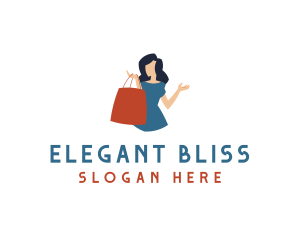 Woman Retail Bag Logo