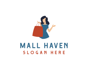 Shopping Mall - Woman Retail Bag logo design