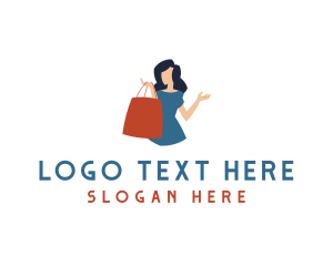 Woman Retail Bag Logo