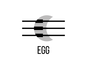 Radio Station - Moon Piano & Strings logo design