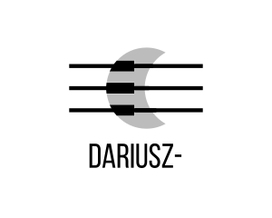 String - Moon Piano & Strings logo design