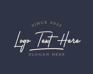 Style - Stylish Script Company logo design