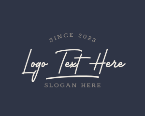 Shop - Stylish Script Company logo design