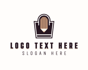 Pencil Shopping Bag Logo