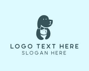 Negative Space - Pet Dog Breeder logo design