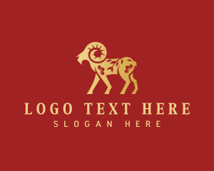 Zodiac - Goat Zodiac Chinese logo design