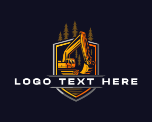 Badge - Construction Excavator Quarry logo design