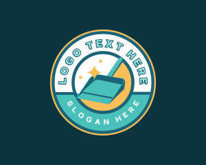 Cleaning - Housekeeping Cleaning Dustpan logo design