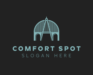 Compass Arch Bridge logo design