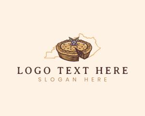 Map - Kentucky Blueberry Derby Pie logo design