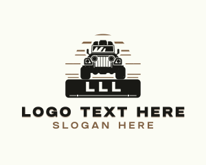 Transport - Jeep SUV Vehicle logo design