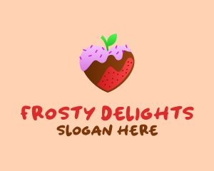 Icing - Love Strawberry Icing logo design