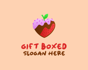 Love Strawberry Icing  logo design