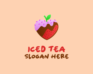 Love Strawberry Icing  logo design