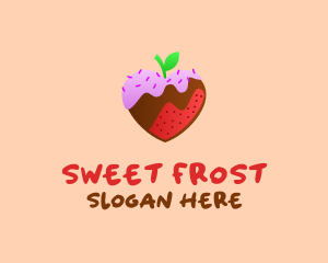 Icing - Love Strawberry Icing logo design