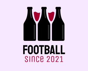 Alcohol - Wine Bottle Glass Liquor logo design
