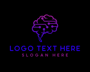 Brain - Cyber Mind Technology logo design