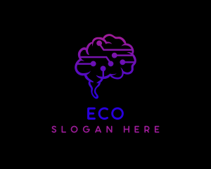 Brain - Cyber Mind Technology logo design