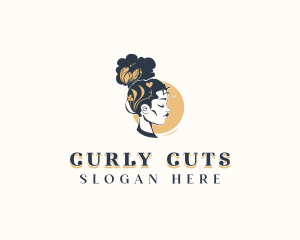 Curly - Curly Beauty Salon logo design