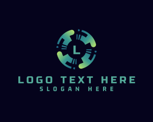 Artificial Intelligence Motion Business Logo