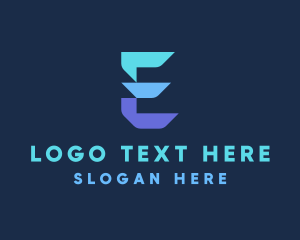 Letter E - Digital Data Marketing logo design