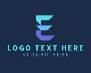 Developer - Generic Tech Letter E logo design