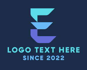 Digital Marketing - Digital Marketing Letter E logo design