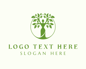 Ecology - Woman Tree Environment logo design